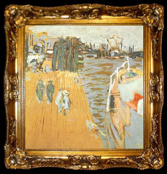 framed  Edouard Vuillard Quay Le Pouliguen, ta009-2